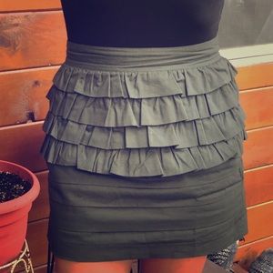 See You Monday High Waisted Army Green Skirt